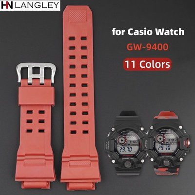 Tpu 橡膠錶帶適用於卡西歐 G Shock GW9400 GW 9400 手鍊替換樹脂錶帶防水錶帶配件