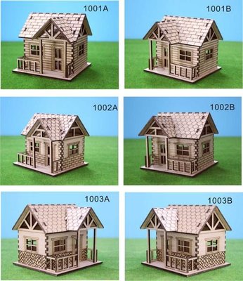 DIY模型小木屋-雷射切割雕刻-自己動手做系列