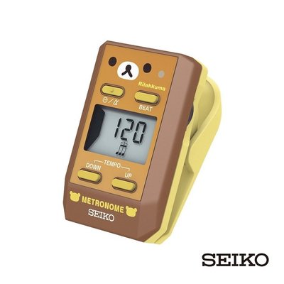 《小山烏克麗麗》SEIKO 拉拉熊 精工 夾式 譜夾型節拍器 可夾於譜架上 原廠正品公司貨 DM51 DM-51 咖啡