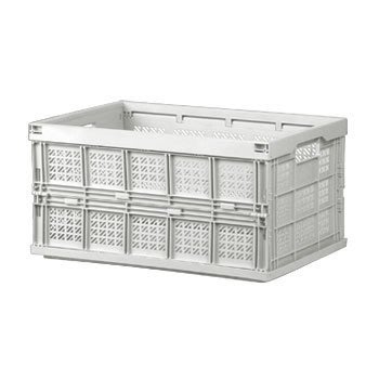 (樹德收納) 巧麗耐重摺疊籃 FB-5336 (白色) 摺疊收納箱 置物箱 野餐籃 搬運箱  整理箱 四個賣場