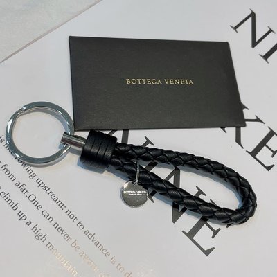 ♚KK SHOP♚ Bottega Veneta BV 經典編織鑰匙圈 113539 V001D 1000