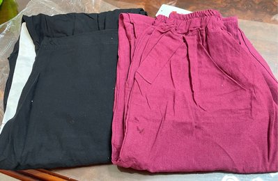 兩件一組（1紫、1黑），全新黑長工作褲，尺寸：4XL（版型偏小約XL)，新竹市自取免運費