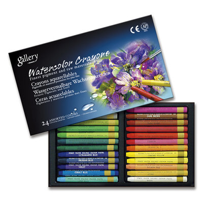 Mungyo Gallery Watercolour Crayons Tin Case - Set of 12 (MAC-12T)