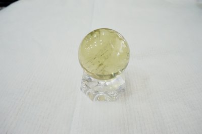 [S.D.小晶洞專賣店] 頂級天然清透激光巴西黃水晶球53mm重:210g@2@