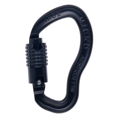 奧地利 AUSTRIALPIN MICRO 3-way-autolock 不鏽鋼自動鉤環 全黑(軍用版)