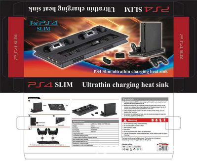 PS4 SLIM五代支架風扇 PS4 SLIM支架座充 主機散熱支架
