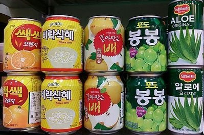 匯盈一館~韓國果汁水梨汁/韓國飲料/韓國白葡萄汁~甜麥汁/柳橙汁~韓國必買