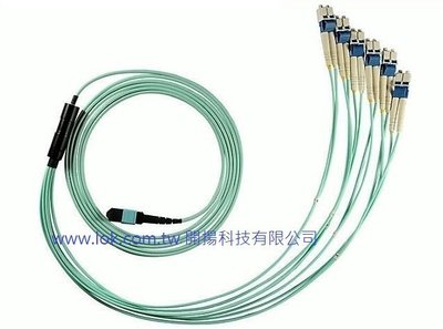 12芯 LC- MPO 10G OM3 光纖跳線 (50CM) MPO(Multi-fiber Push On)