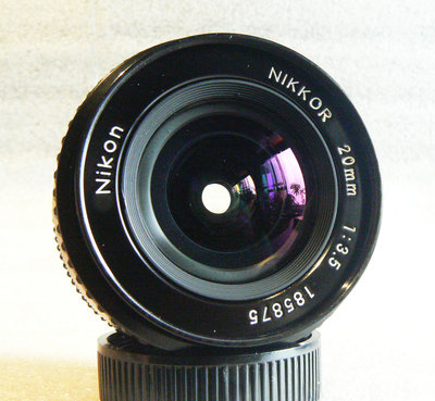 【悠悠山河】完美同新品 Nikon Nikkor 20mm F3.5 AI版 優質超廣 玫瑰金膜 鏡片無刮傷無霉無霧無塵