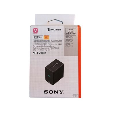 SONY NP-FV100A 原廠盒裝電池 AXP55 AX100 PJ670 CX450 CX900 AX700