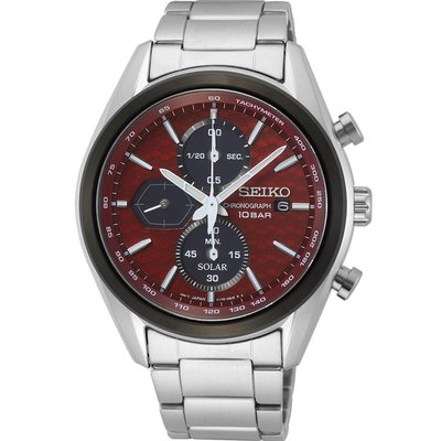 公司貨附發票｜SEIKO 精工 V176-0BH0R 太陽能 三眼計時腕錶 SSC771P1 免運