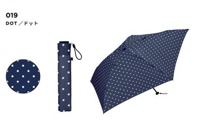 乾媽店。日本 2017新品  wpc kiu air-light 晴雨兼用折傘 超輕量130g 抗UV 點點藍