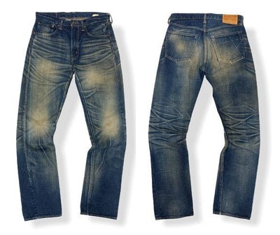 經典老牌 SUGAR CANE 13.75oz Union Star Jeans Left Aya Denim 洗舊加工
