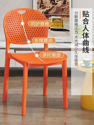 加厚塑料椅子家用凳子代簡約餐廳桌椅北歐書桌化妝座椅