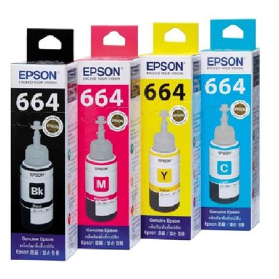 【Pro Ink 原廠盒裝墨水瓶】EPSON T664 - L550 L555 L565 L1300 四色一組‧含稅