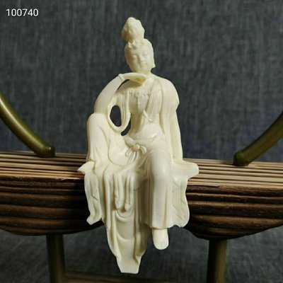 現貨 象牙果精雕觀自在觀音菩薩象牙果擺件裝飾品象牙果木雕雕像手把件/尺寸不同價格不同