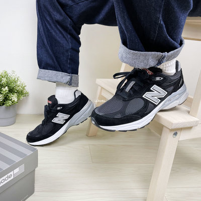現貨 iShoes正品 New Balance 990 男鞋 黑 美製 日系 復古 總統 慢跑鞋 M990BS3 D