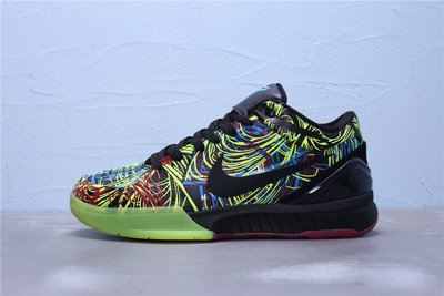 Nike Kobe 4 Protro ZK4“Wizenard” 黑紅藍熒光綠 塗鴉 籃球鞋 男鞋CV3469-001