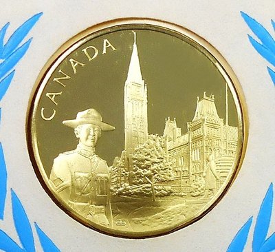 EB024 聯合國1980年代《 加拿大 》925銀幣 重量約13.5g.直徑32mm