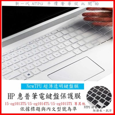 NTPU新超薄透 HP Pavilion 15-eg1013TX 15-eg1014TX 15-eg1015TX 鍵盤膜