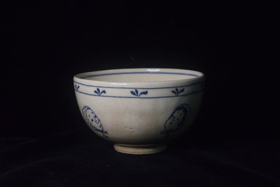 【阿鴻之寶】早期收藏 日本回流 茶碗 茶道具 圖案拙趣 疫情特拍