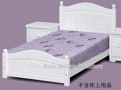 【N D Furniture】台南在地家具-法式鄉村兩段調整單人床架/3.5尺床台/公主單人床WB