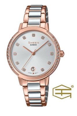 【天龜 】CASIO SHEEN 簡約氣質不鏽鋼錶  SHE-4056SPG-7A