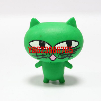 【中陽】散貨 過家家兒童玩具2PM玉澤演OKCAT玉貓同款綠貓擺件模型