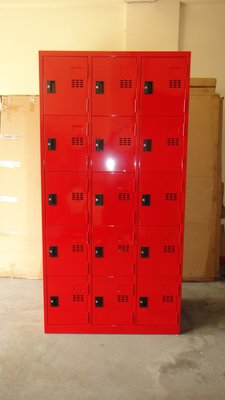 【OA批發工廠】15門置物櫃 15人衣櫃 收納櫃 紅色烤漆 專業訂做 配合設計公司 客製化 來圖討論 大批可出樣品