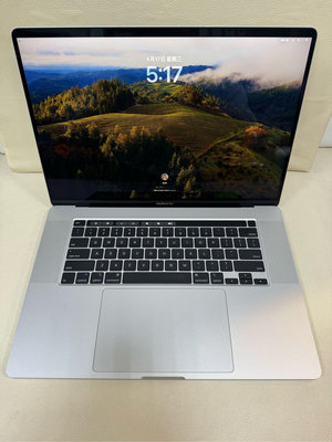 2019年 Apple MacBook Pro 16吋 I9-2.4Ghz 64G 4TB 銀色