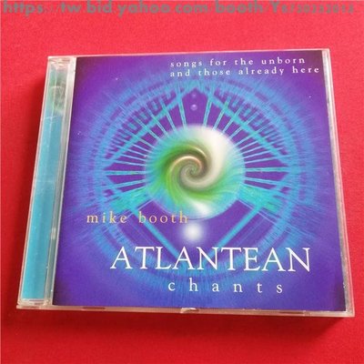 樂迷唱片~正版CD 19000 Mike Booth  Atlantean Chants 拆封/二手