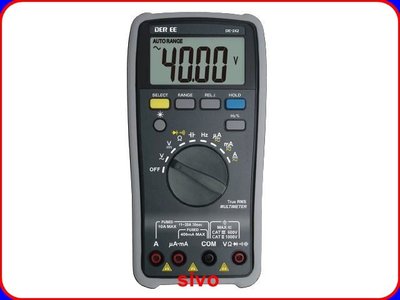 含稅 台製得益DER EE DE-242C數位型萬用電錶 4000顯示 True RMS 背光LCD三用電表 三用電錶