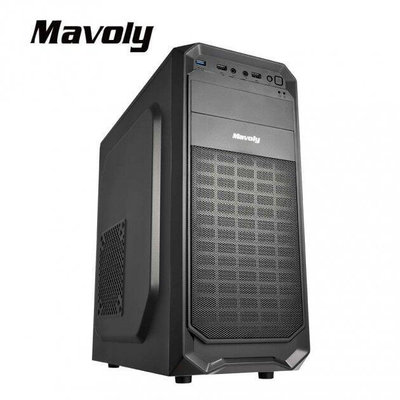 新品上市 松聖 Mavoly 1307 ATX 電腦機殼 黑色機殼 送靜音風扇
