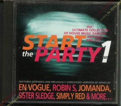 299免運CD【START THE PARTY V.1】就是紅風尚EN VOGUE美國原版英語西洋舞曲舞會跑趴合輯免競標