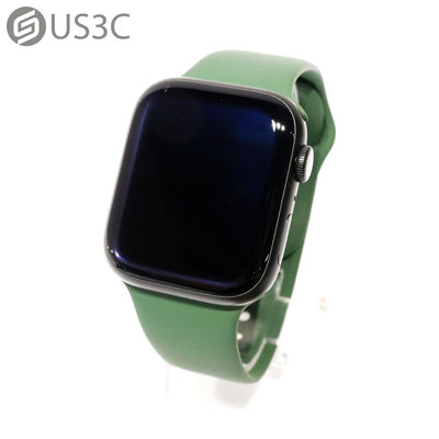 【US3C-青海店】台灣公司貨 Apple Watch Series 7 45MM GPS A2474 綠色鋁金屬錶殼 三葉草色運動型錶帶 二手智慧手錶