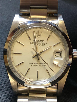 降價 二手勞力士 Rolex港錶 港勞 機械錶 復古錶 稀有自然微氧化1601老釘面 平圈 三版鋼帶 錶徑36mm