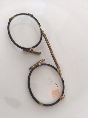 歐洲西洋古董眼鏡夾鼻眼鏡,老花眼鏡,可折疊便于隨身攜帶,