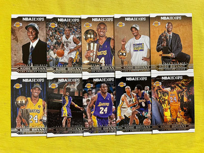 2017-18 NBA Hoops~黑曼巴/小飛俠【Kobe Bryant】生涯球員卡整套10張
