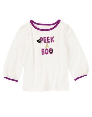 美國GYMBOREE正品 Peek-A-Boo Kitty Tee可愛小貓長袖上衣....售100元