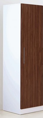 【生活家傢俱】HJS-450-4：艾美爾1.4尺衣櫥A款-北美胡桃【台中家具】開門式衣櫃 系統家具 低甲醛 台灣製造