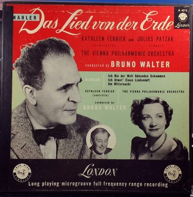 ***黑膠 Walter 華爾特 Ferrier - Mahler 馬勒 : 大地之歌 (2LPs 英大London NM)