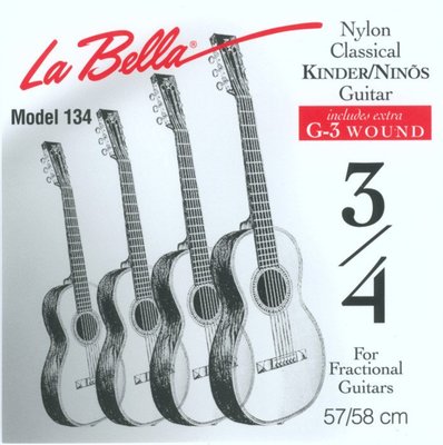 【加贈第三弦】 La Bella FG134 36吋古典吉他弦 尼龍弦 美國製造 公司貨原廠包裝