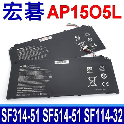 ACER AP15O5L 原廠規格 電池 Predator 700 PT715-51 Spin5 SP513-52N