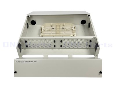 萬赫KC02-48C-2U 48芯機架光纖終端箱2U 48路光纖盒 48口光纖箱 末端光纖收容箱 光纖收容盒