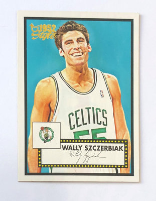 NBA 2005-06 Topps 1952 Style #80 Wally Szczerbiak 印刷簽名