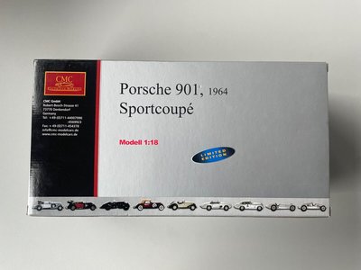 八田元氣小棧:全新 收藏品 1/18 CMC 的porsche 901 911 M-067D 藍色  RACEFACE