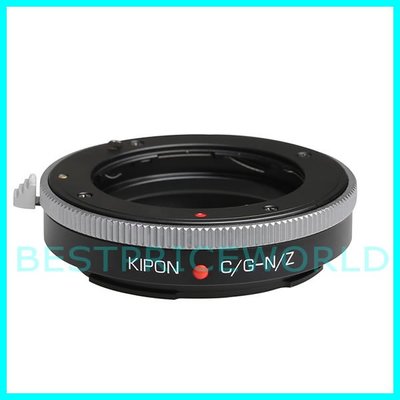 KIPON 可調光圈 CONTAX G鏡頭轉Nikon Z NZ Z6 Z7 Z50相機身轉接環 CONTAX G-NZ