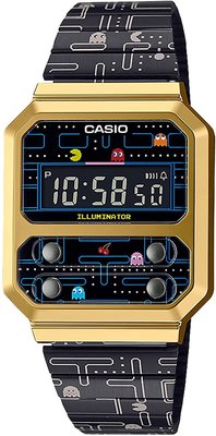 日本正版 CASIO 卡西歐 STANDARD A100WEPC-1BJR Pac-Man 男錶 手錶 日本代購