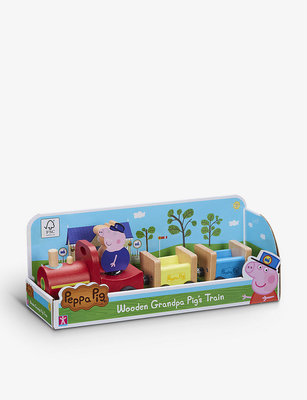 英國代購 正版 粉紅豬小妹 佩佩豬 木製 火車 玩具組 禮物 Peppa Pig 英國代購 玩具