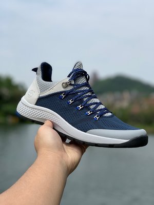 Timberland運動鞋男 超輕緩震飛行鞋男 休閒鞋 藍色 39-44
